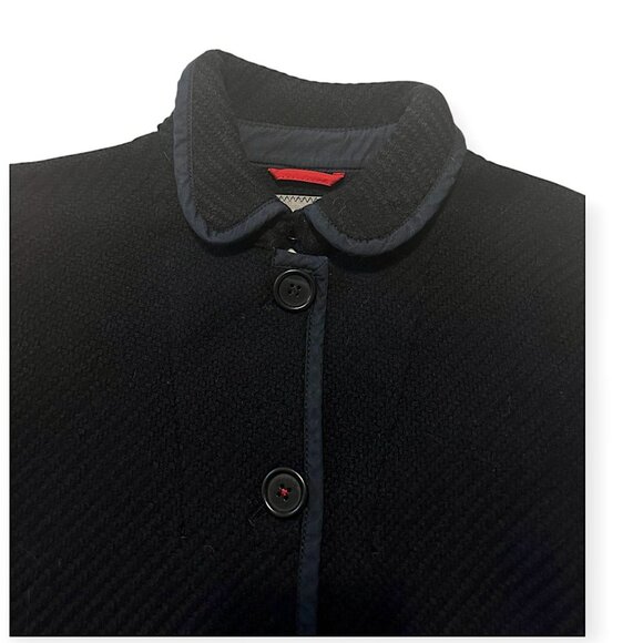 Prada Linea Rossa Wool Jacket Navy Blue Size L Made in Italy Early 2000s - Picture 11 of 14